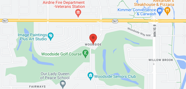 map of 96 WOODSIDE RD NW